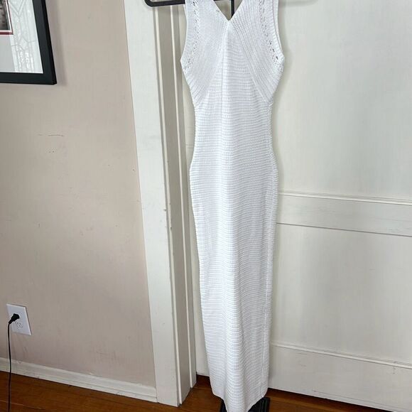 Princess Polly NYMAN MAXI DRESS WHITE Crocheted XS/Small Nwot - Picture 6 of 8
